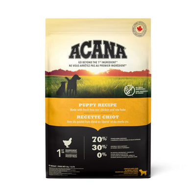 ACANA Puppy Medium Breed, Hrana Uscata Caini Junior Talie Medie, cu Pui, Cambula si Hering, Fara Cereale, 2kg / 11.4 kg / 17kg