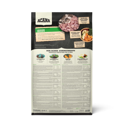 ACANA Senior, Hrana Uscata pentru Caini Senior, Toate Taliile, cu Pui, Curcan si Peste, Fara Cereale, 2kg / 11.4kg