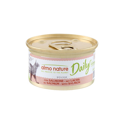 ALMO NATURE Daily, Hrana Umeda pentru Pisici (Pate), cu Somon, Fara Cereale, Conserva, 85g