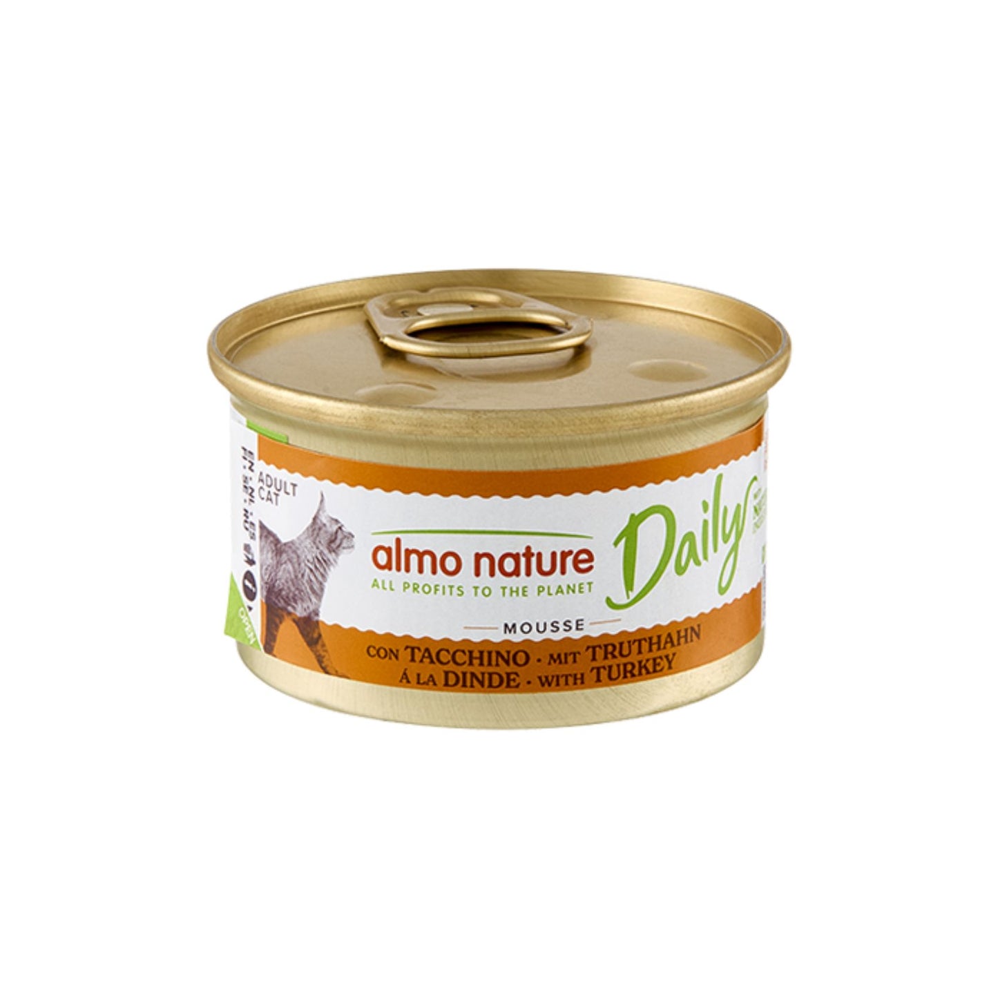 ALMO NATURE Daily, Hrana Umeda pentru Pisici (Pate), cu Curcan, Fara Cereale, Conserva, 85g