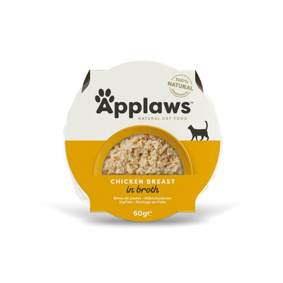 APPLAWS Bol, Hrana umeda pentru Pisici, Adult, cu Piept de Pui, 100% Natural, 60g