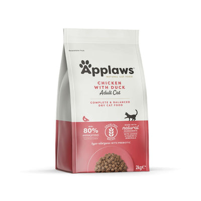 APPLAWS Hrana Uscata cu Pui si Rata pentru Pisica, Adult, Fara Cereale, 2kg / 7.5kg