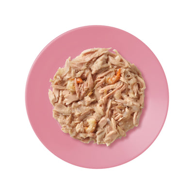 APPLAWS Plic, Hrana Umeda Complementara pentru Pisici Adulte, cu File de Ton si Creveti in Gelatina, 100% Natural, 70g
