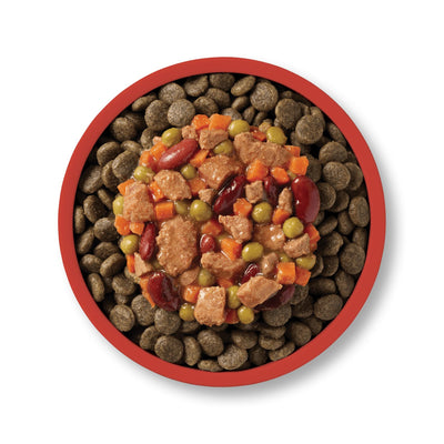 APPLAWS Taste Toppers Conserva, Hrana Umeda Complementara pentru Caini Adulti, Tocana de Vita cu Legume (Beef Stew), Fara Cereale, 100% Natural, 156g