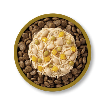 APPLAWS Taste Toppers Plic, Hrana Umeda Complementara pentru Caini Adulti, cu Piept de Pui, Fasole Alba, Dovleac si Mazare in Sos, Fara Cereale, 100% Natural, 85g