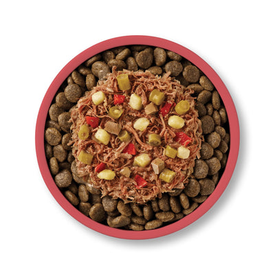 APPLAWS Taste Toppers Plic, Hrana Umeda Complementara pentru Caini Adulti, cu Vita, Fasole Verde, Cartof Dulce si Ardei Rosu in Supa, Fara Cereale, 100% Natural, 85g