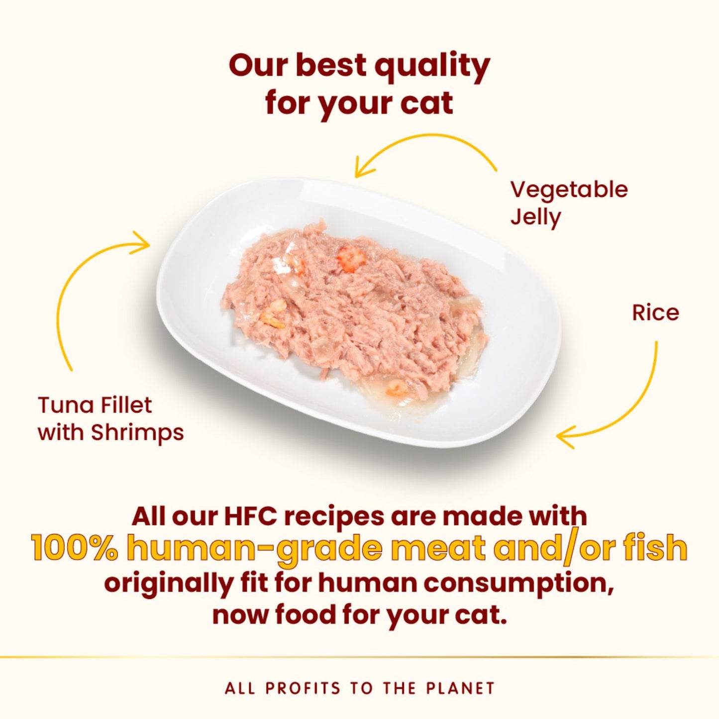 Almo Nature HFC Jelly, Hrana Umeda Complementara pentru Pisici Adult, cu File de Ton si Creveti in Jeleu, 55g