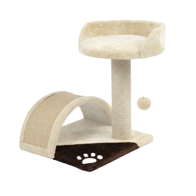 Ansamblu de Joaca pentru Pisici Enjoy, cu Platforma si Jucarie, 35x35x43 cm