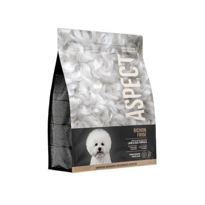 Aspect Bichon Frise, Hrana Super Premium cu Miel si Orez, Protectie Dentara & Blana Creata, 1kg