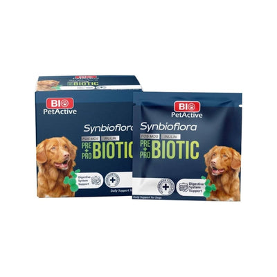 Bio PetActive Synbioflora Sachet, Supliment Pre si Probiotic pentru Caini, Sanatate Digestiva, 30 buc