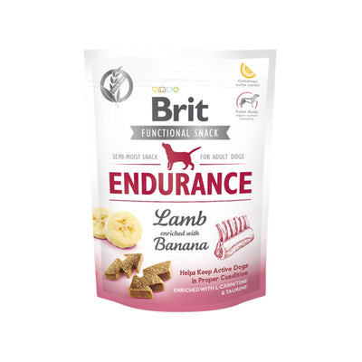 Brit Care Functional Snack Endurance, Recompense Semi-Umede pentru Caini cu Miel, Fara Cereale, 150g