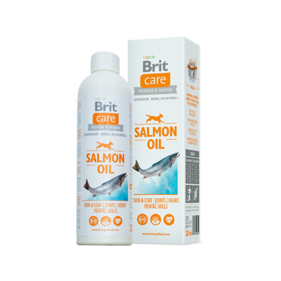 Brit Care Ulei de Somon, Supliment Alimentar pentru Caini si Pisici, Omega 3 si 6, 250ml / 500ml / 1L
