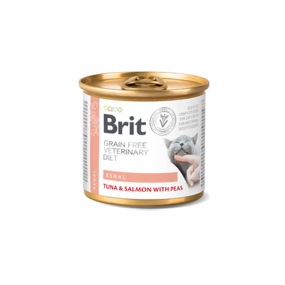 Brit Veterinary Diet Renal, Hrana Umeda pentru Pisici, Sustinerea Functiei Renale, cu Ton si Somon, 200g