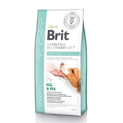 Brit Veterinary Diet Struvite, Hrana Uscata pentru Caini, Dizolvarea si Prevenirea Pietrelor Struvite, cu Oua si Mazare, 2kg / 12kg