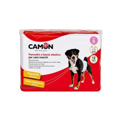 Camon Scutece pentru Caini Masculi, Masura S, 30/46CM, 12 bucati