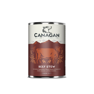 Canagan Beef Stew Wet Food, Hrana Umeda Ultra Premium pentru Caini cu Vita, Cartof Dulce si Legume, 400g