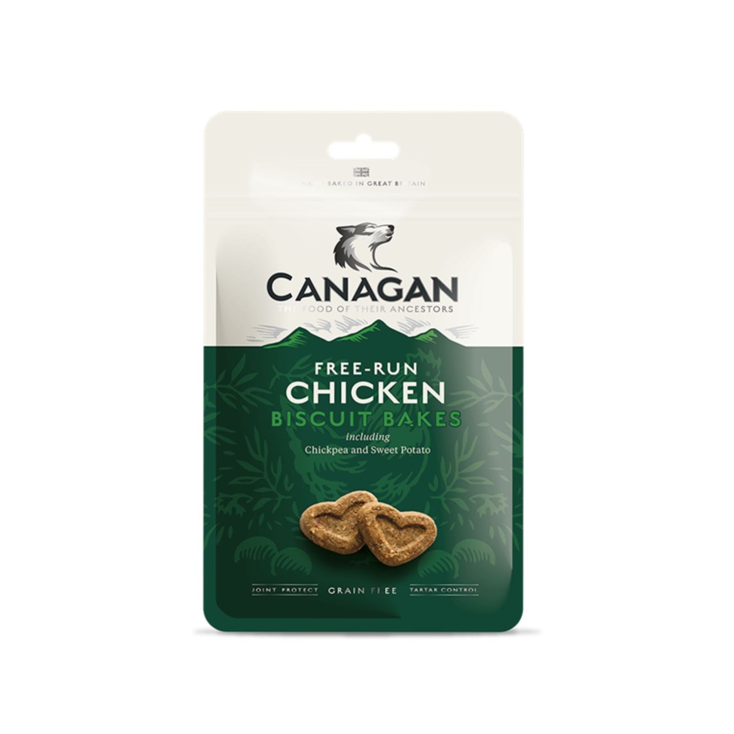 Canagan Chicken Biscuit Bakes, Recompense pentru Caini Coapte Manual, Grain-Free, cu Pui si Ierburi Aromatice, 150g