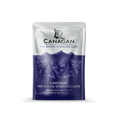 Canagan Chicken Senior / Sterilised Plic, Hrana Umeda Ultra Premium pentru Pisici Senior / Sterilizate, cu Pui, 85g