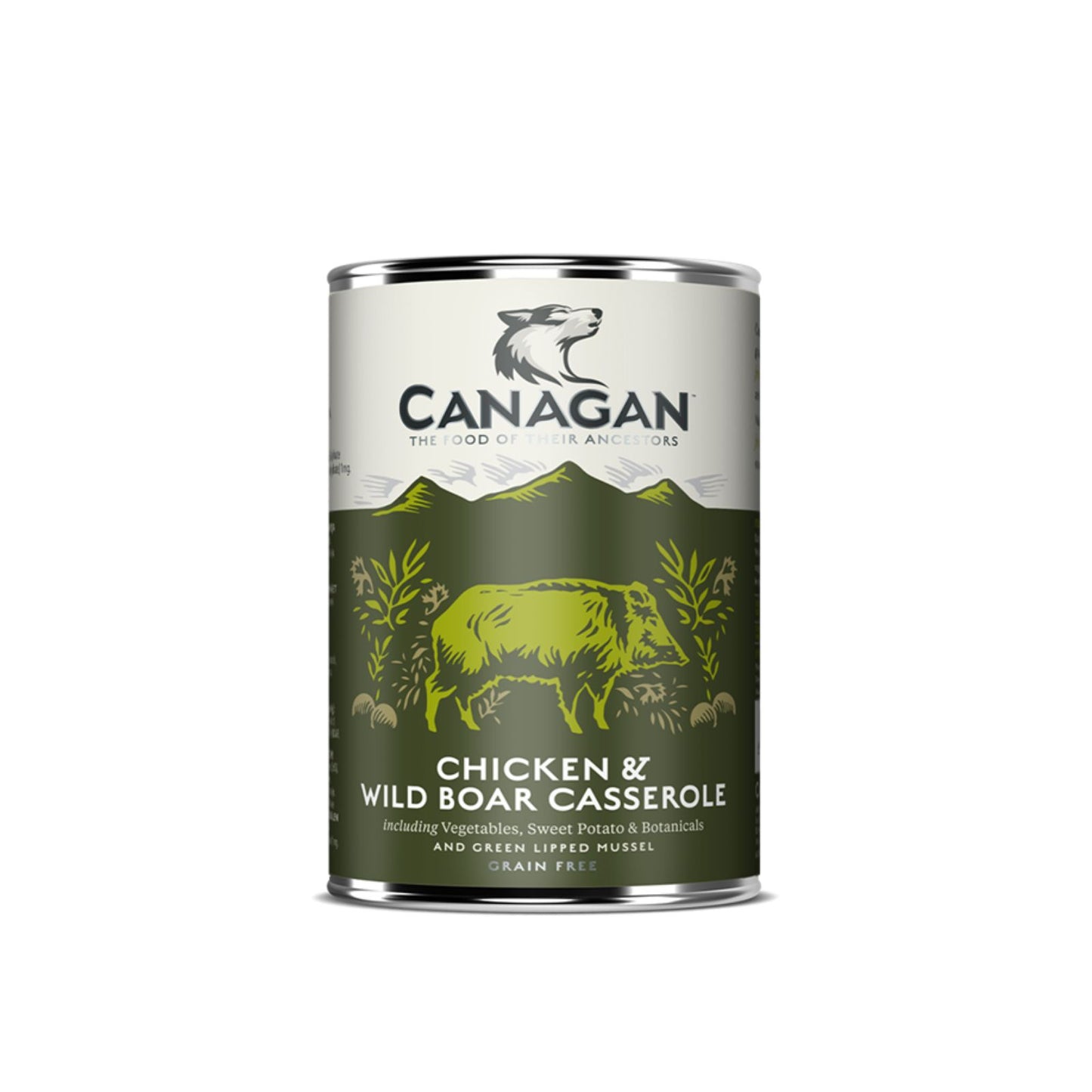 Canagan Chicken & Wild Boar Casserole, Hrana Umeda Ultra Premium pentru Caini cu Pui si Mistret, 400g