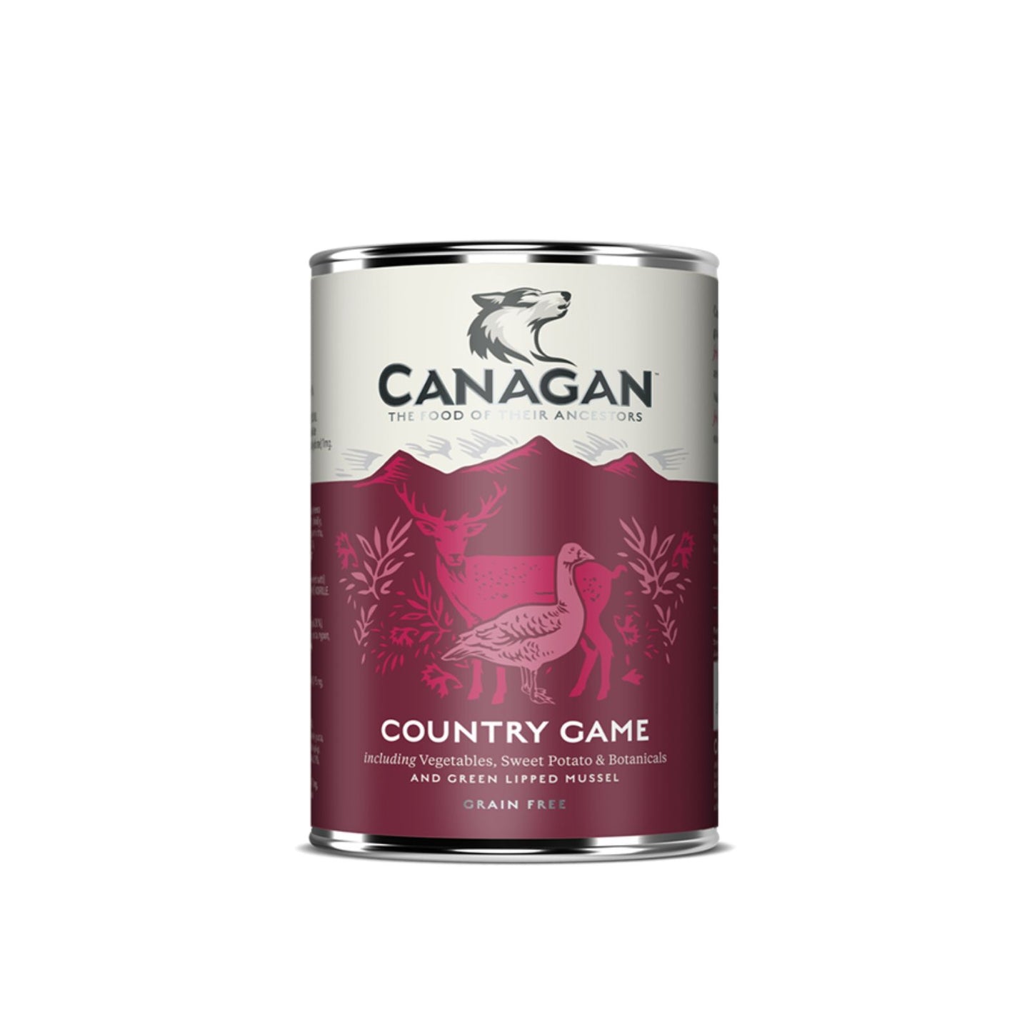 Canagan Country Game Wet Food, Hrana Umeda Ultra Premium pentru Caini cu Caprioara, Rata si Gasca, 400g