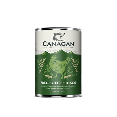 Canagan Free Run Chicken Wet Food, Hrana Umeda Ultra Premium pentru Caini cu Pui Crescut Liber si Midii, 400g