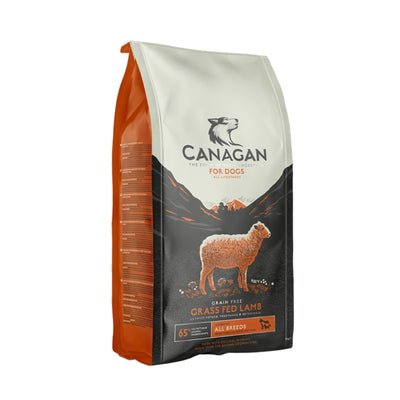 Canagan Grass-Fed Lamb, Hrana Ultra Premium pentru Caini cu Miel Crescut cu Iarba si Cartof Dulce, 12kg / 2kg