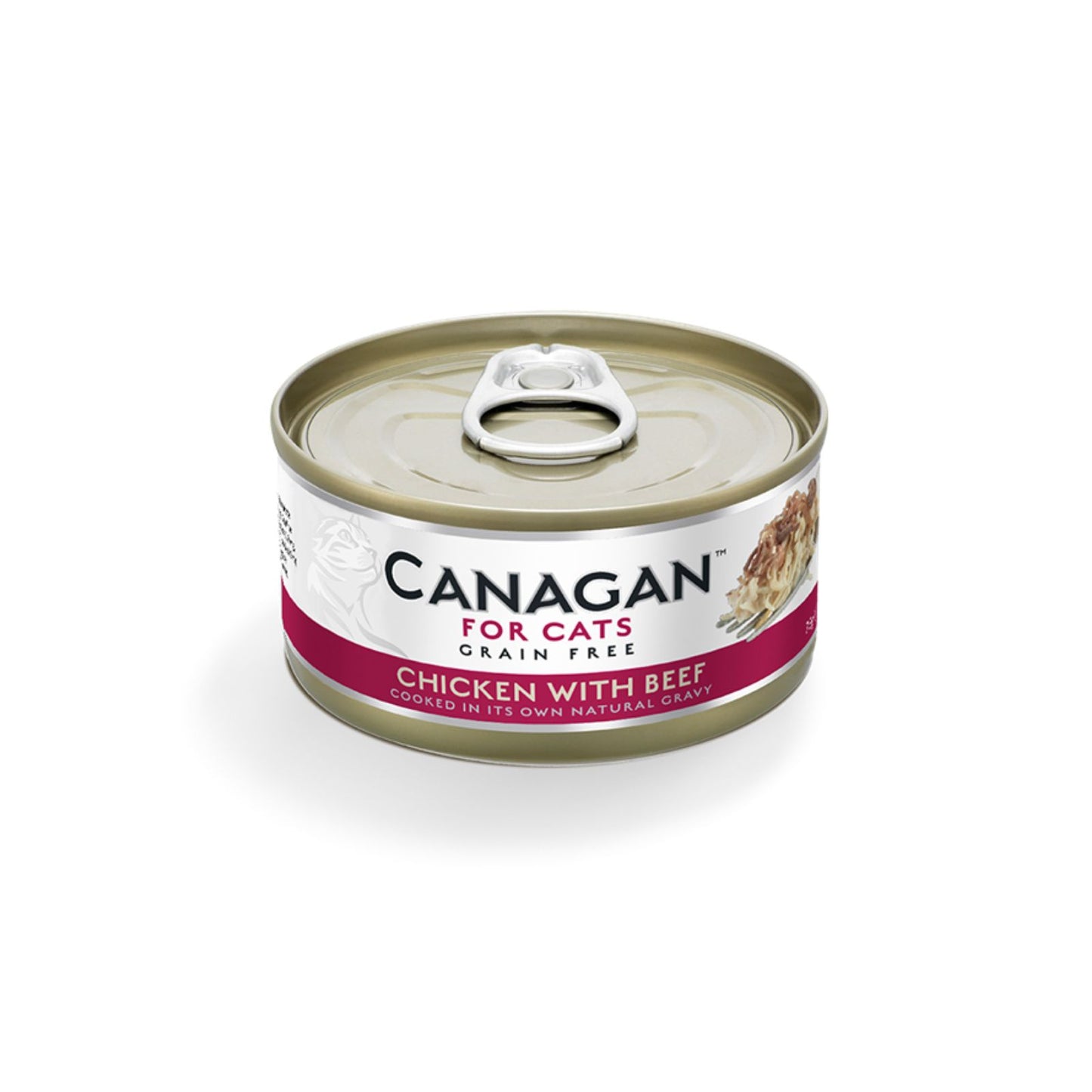 Canagan Chicken with Beef Conserva, Hrana Umeda Ultra Premium pentru Pisici cu Pui si Vita, 75g