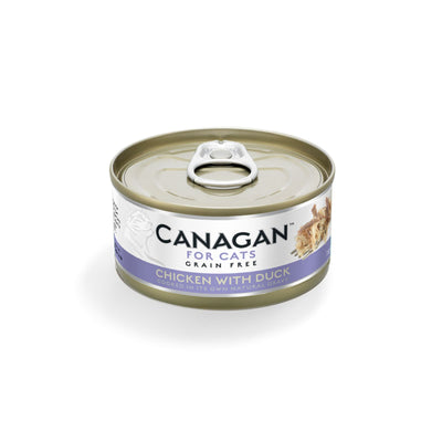 Canagan Chicken with Duck Conserva, Hrana Umeda Ultra Premium pentru Pisici cu Pui si Rata, 75g