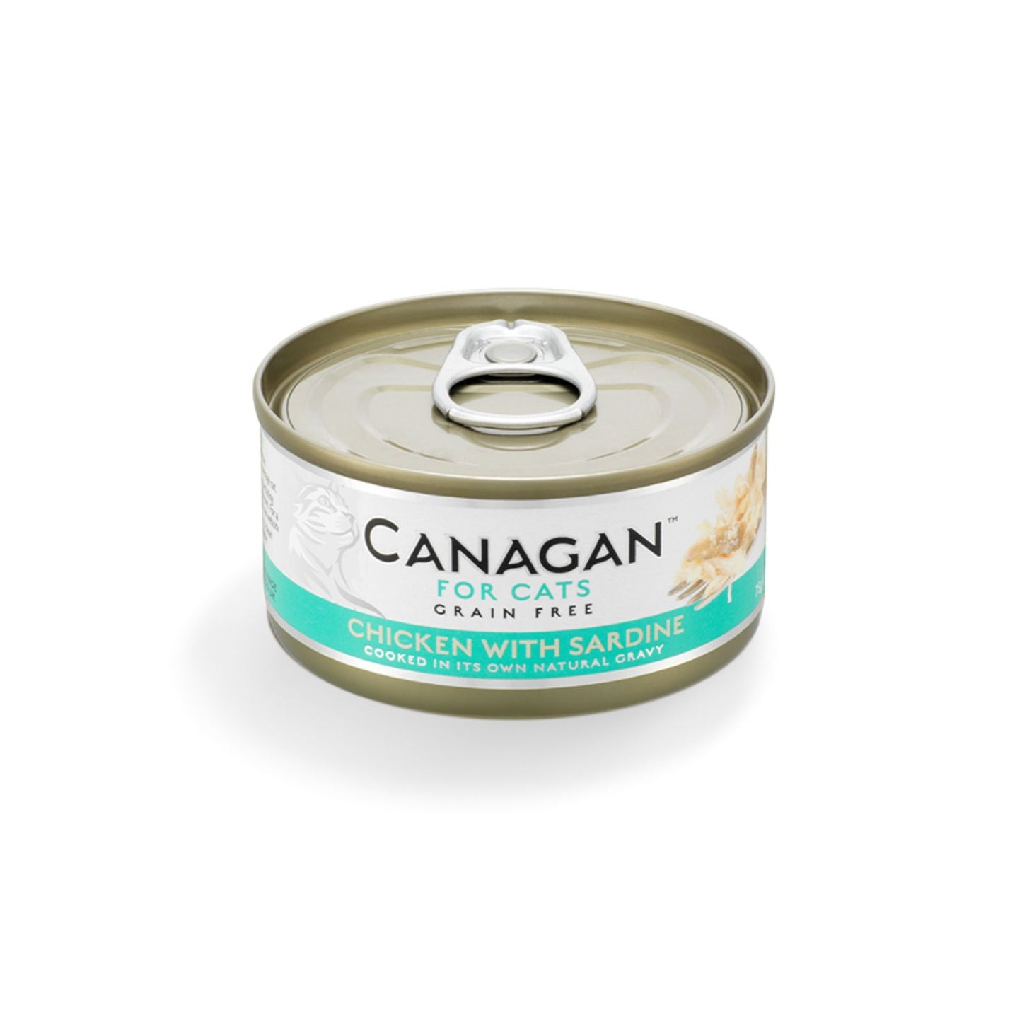 Canagan Chicken with Sardine Conserva, Hrana Umeda Ultra Premium pentru Pisici cu Pui si Sardine, 75g