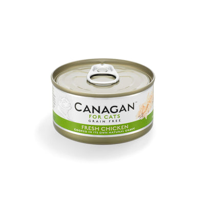 Canagan Fresh Chicken Conserva, Hrana Umeda Ultra Premium pentru Pisici cu Piept de Pui, 75g