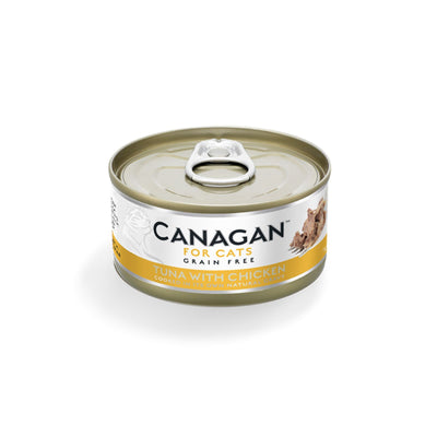 Canagan Tuna with Chicken Conserva, Hrana Umeda Ultra Premium pentru Pisici cu Ton si Pui, 75g