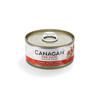 Canagan Tuna with Crab Conserva, Hrana Umeda Ultra Premium pentru Pisici cu Ton si Crab, 75g