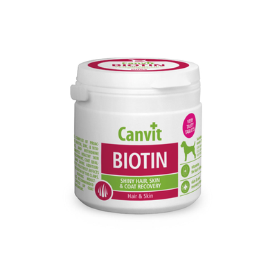 Canvit Biotin - Complex pentru Blana Stralucitoare si Piele Sanatoasa, pentru Caini Tale Mica / Medie (< 25 kg), 100g / 230g