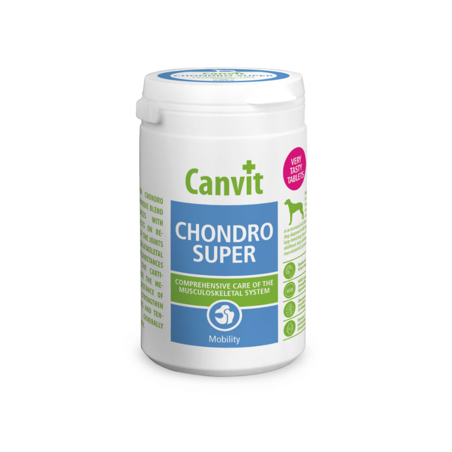 Canvit Chondro Super - Complex pentru Regenerare Articulara si Mobilitate, pentru Caini Talie Mare (>25kg), 230g