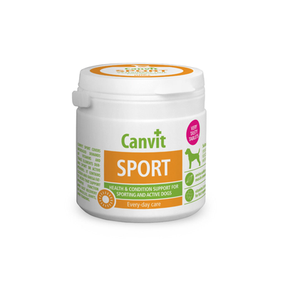 Canvit Sport - Energie si Regenerare Musculara pentru Caini Activi, Talie Mica / Medie (<25kg), 100g