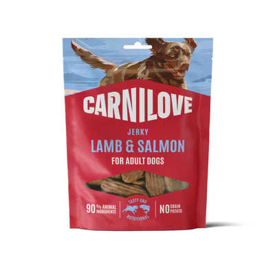 Carnilove Jerky Bar, Recompense pentru Caini cu Miel si Somon, Cu Midii Verzi, Fara Cereale, 100g