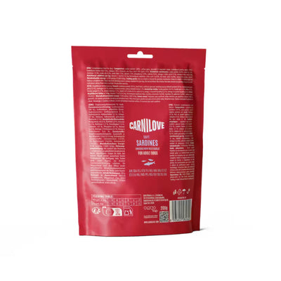 Carnilove Semi-Moist Snack, Recompense Semi-Umede pentru Caini, cu Sardine si Leurda, Fara Cereale, 200g
