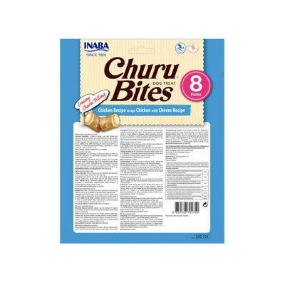 Churu Bites Recompense pentru Caini, cu Pui si Branza, Fara Cereale, 8 x 12g