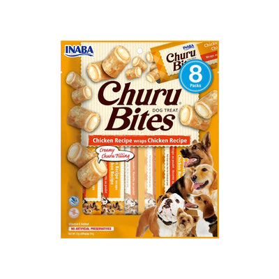 Churu Bites Recompense pentru Caini cu Pui, Fara Cereale, 8 x 12g