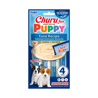 Churu Puppy Recompensa Cremoasa pentru Caini Junior, cu Ton, 4x14g
