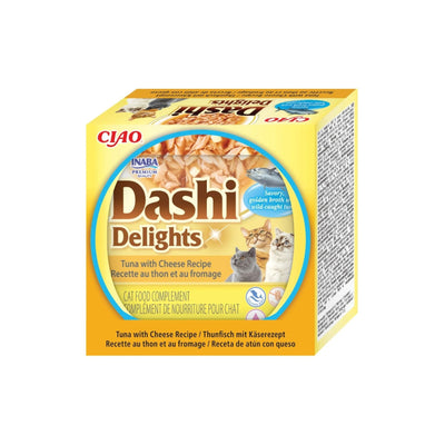 Ciao Dashi Delights Hrana Umeda Complementara pentru Pisici, cu Ton si Branza, 70g