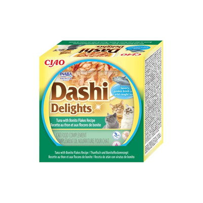 Ciao Dashi Delights Hrana Umeda Complementara pentru Pisici, cu Ton si Fulgi de Bonito, 70g