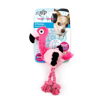ALL FOR PAWS DJ Flamingo Ultrasonic Jucarie pentru Caini, 27cm