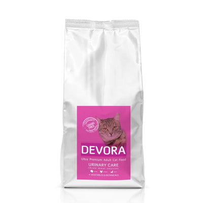 Devora Urinary Care, Hrana Uscata pentru Pisici Adulte, cu Curcan, Pui si Rata, Sanatatea Tractului Urinar, Fara Cereale, 400g / 7.5kg