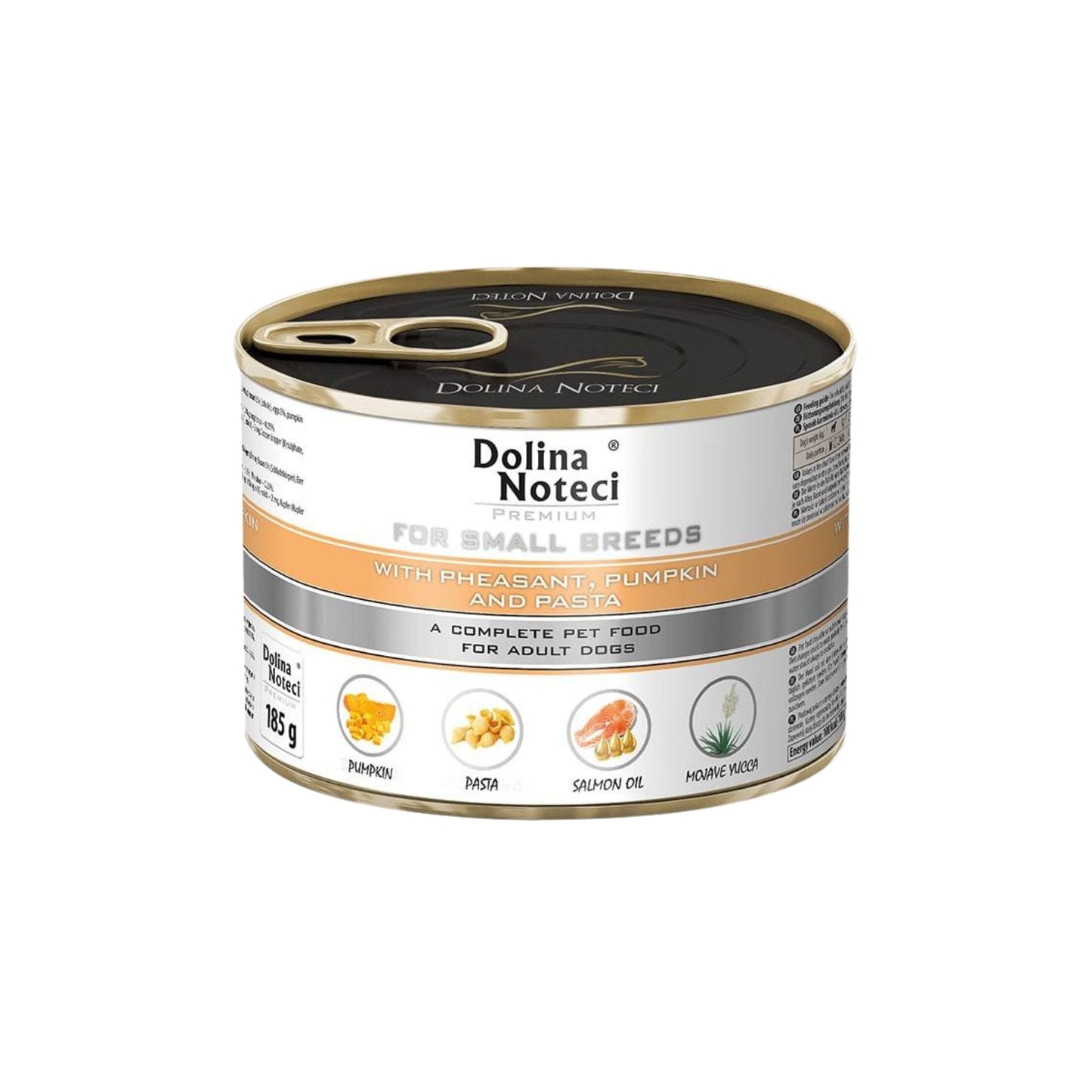 Dolina Noteci Premium Hrana Umeda Caini Talie Mica cu Fazan, Dovleac si Paste 185g