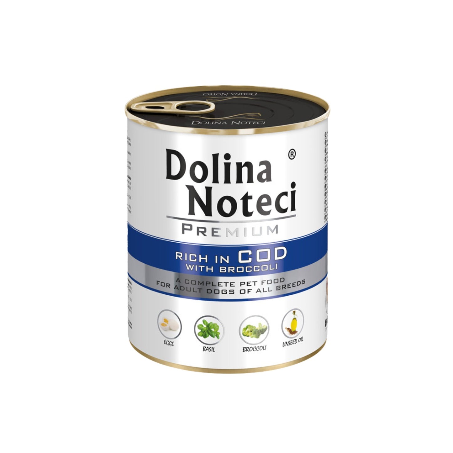 Dolina Noteci Premium Hrana Umeda pentru Caini, cu Cod si Broccoli, Fara Cereale, 800g