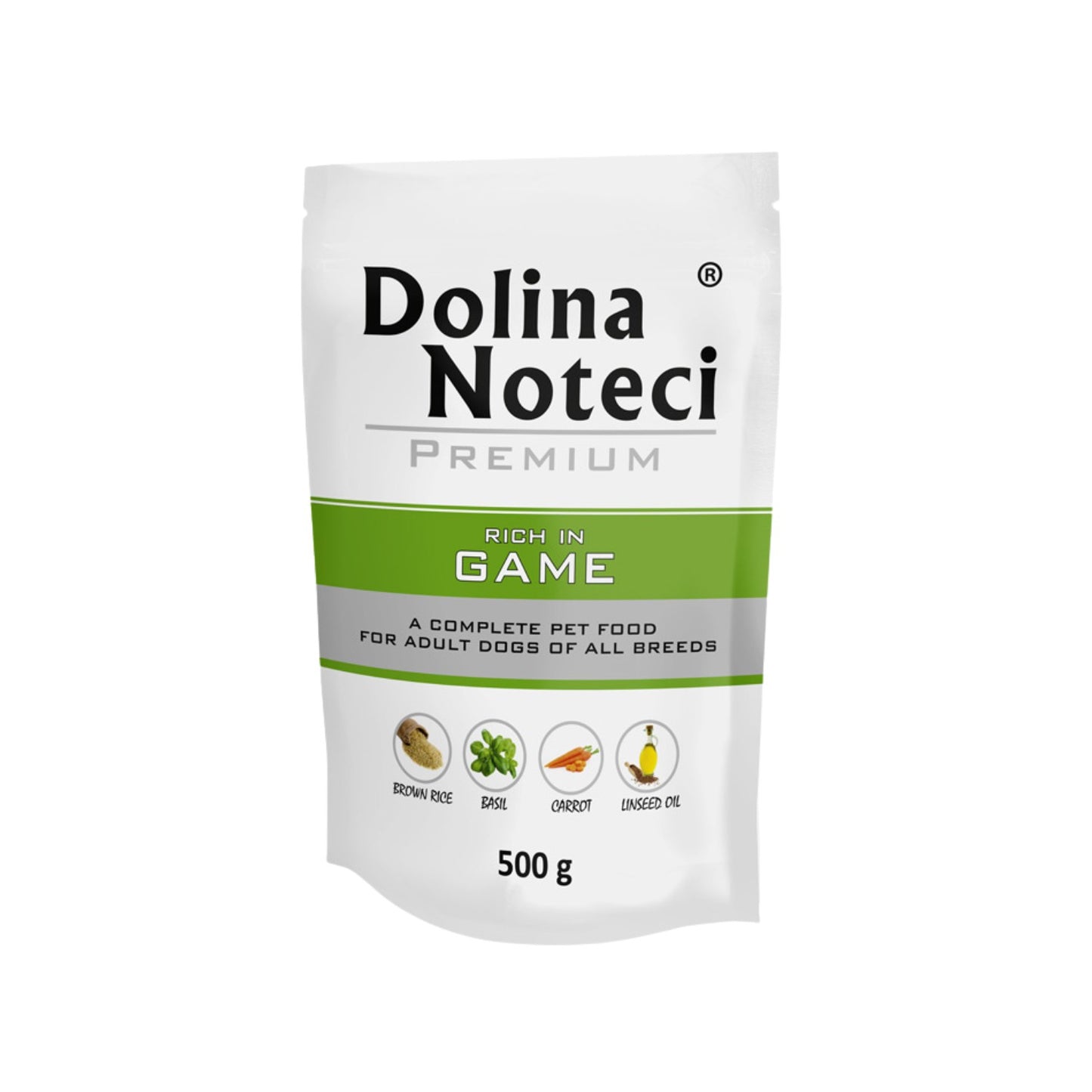 Dolina Noteci Premium Hrana Umeda pentru Caini cu Vanat 500g 