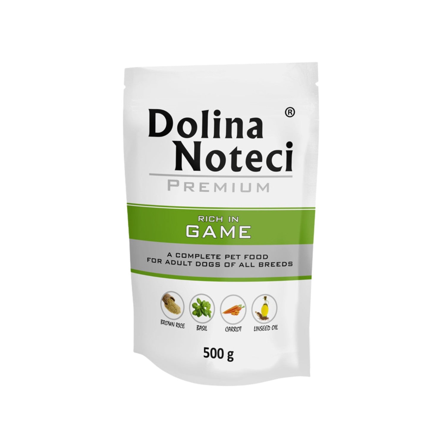 Dolina Noteci Premium Hrana Umeda pentru Caini cu Vanat 500g 