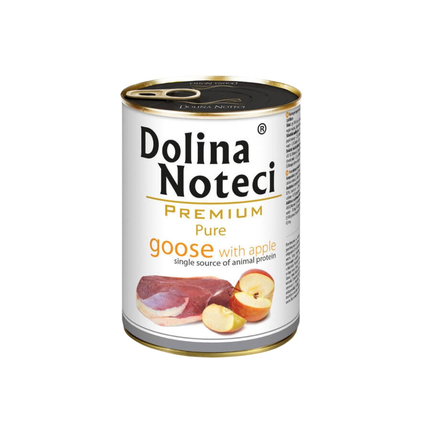 Dolina Noteci Premium Pure, Hrana Umeda pentru Caini Alergici, Monoproteică, cu Gasca si Mar, Fara Cereale, 400g