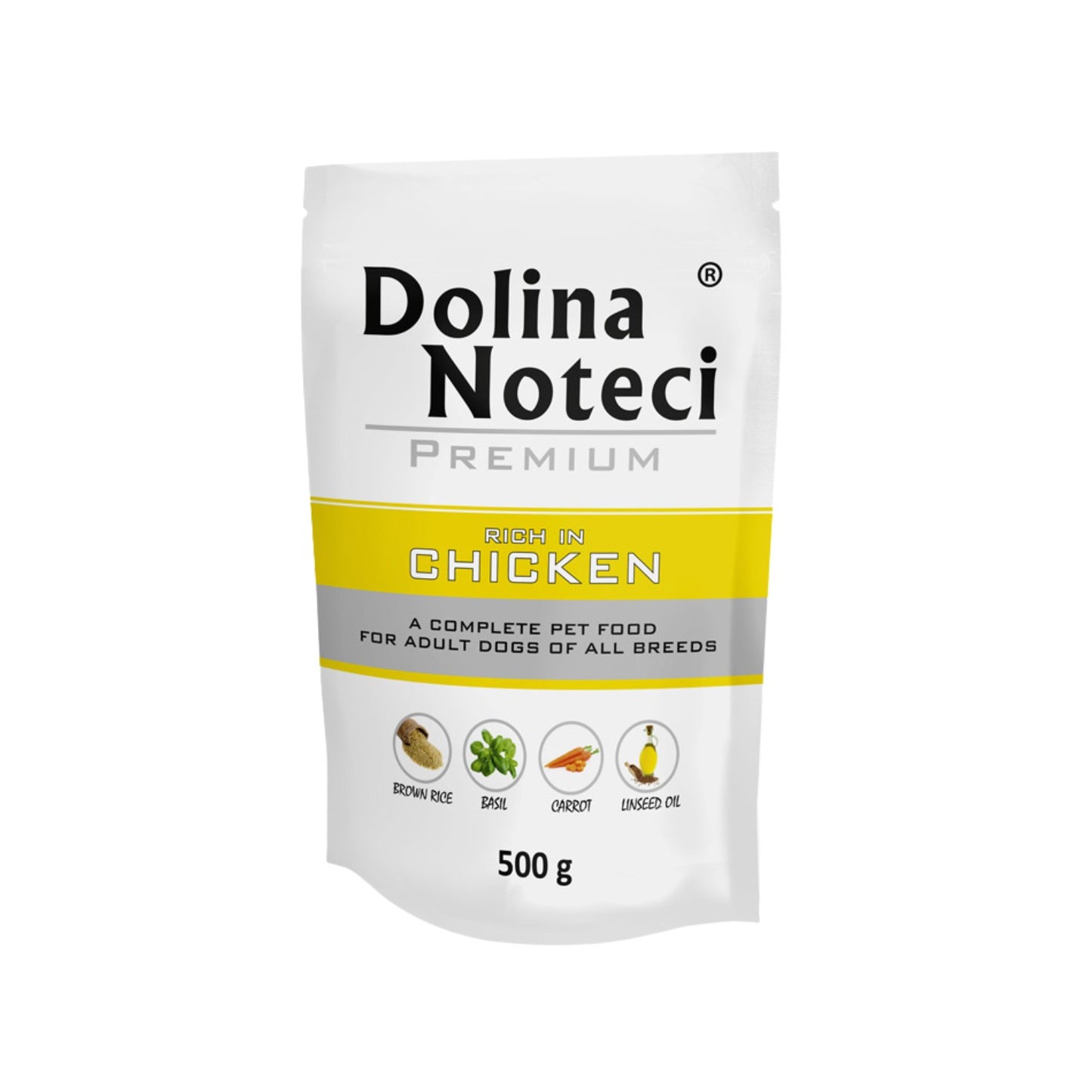 Dolina Noteci Premium, Hrana Umeda pentru Caini, cu Pui 500g
